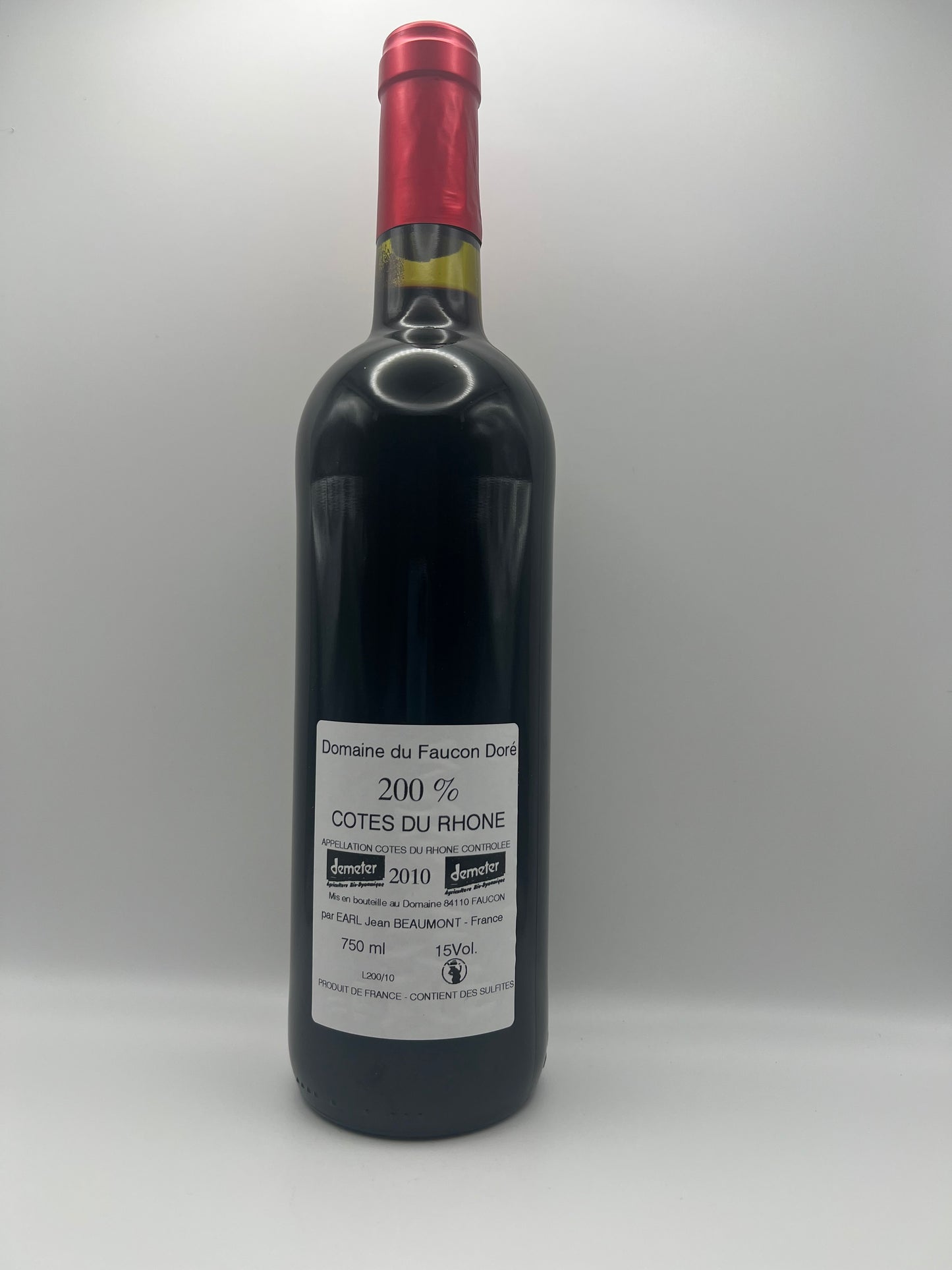 FAUCON DORE - CDR Rouge 200% - 2010 - 0,75l