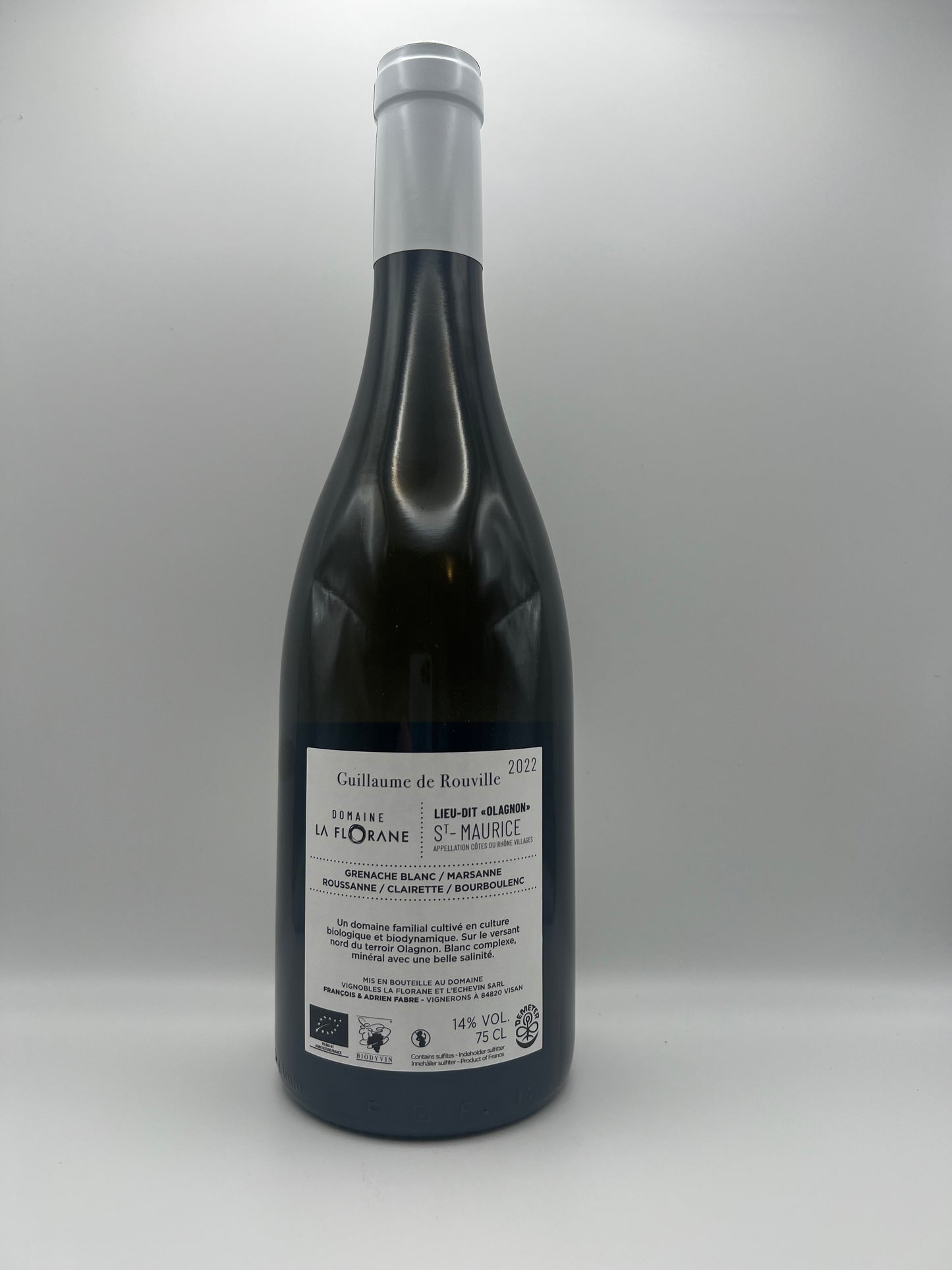 FLORANE - CDRV Guillaume d Rouville Blanc - 2022 - 0,75l