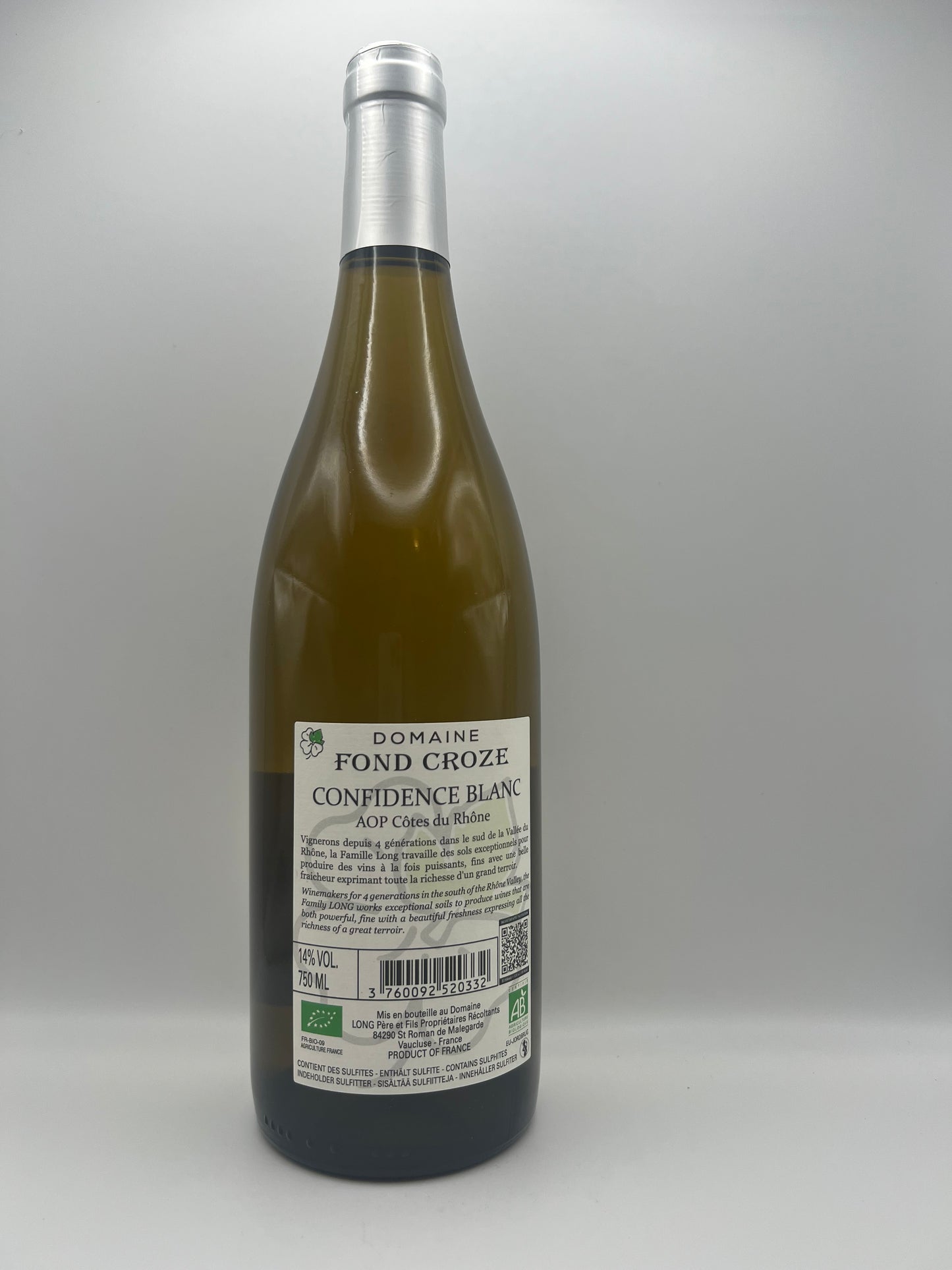 FOND CROZE - CDR Confidence Blanc - 2024 - 0,75l