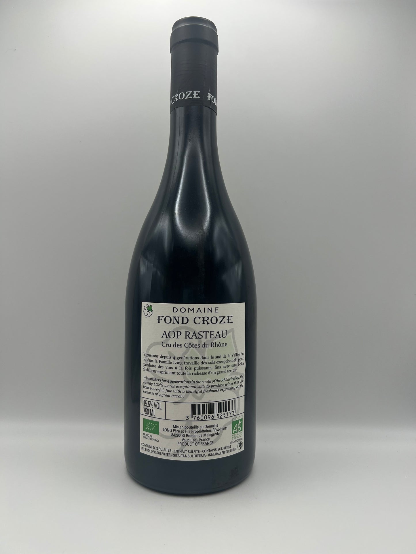 FOND CROZE - Cru Rasteau Rouge - 2021 - 0,75l