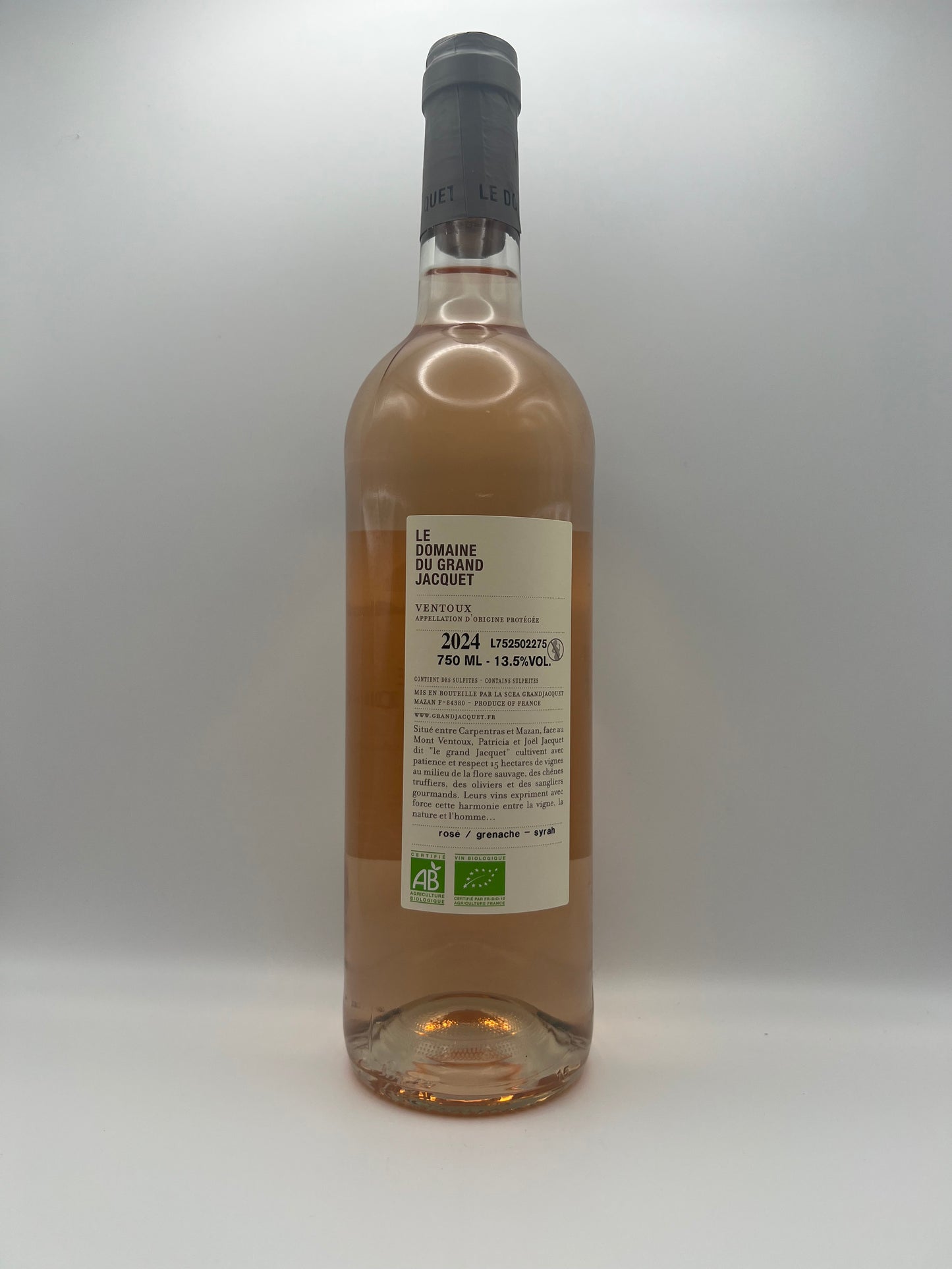 GRAND JACQUET - AOC Ventoux Rendez-vous sous le chêne Rosé - 2024 - 0,75l
