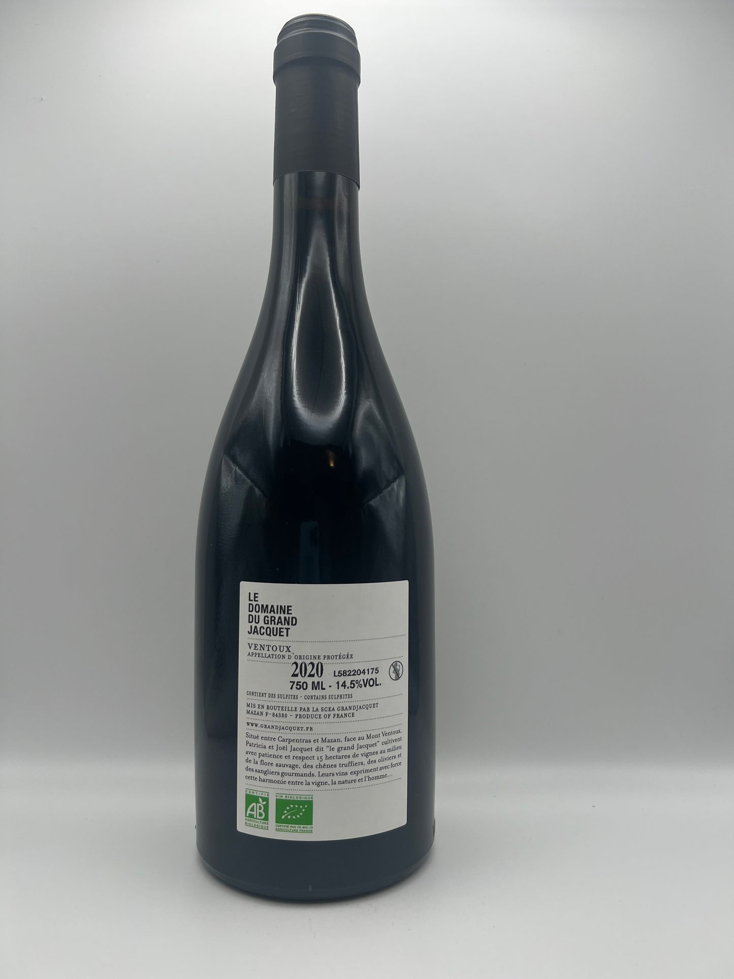 GRAND JACQUET - AOC Ventoux Les planètes Rouge - 2020- 0,75l