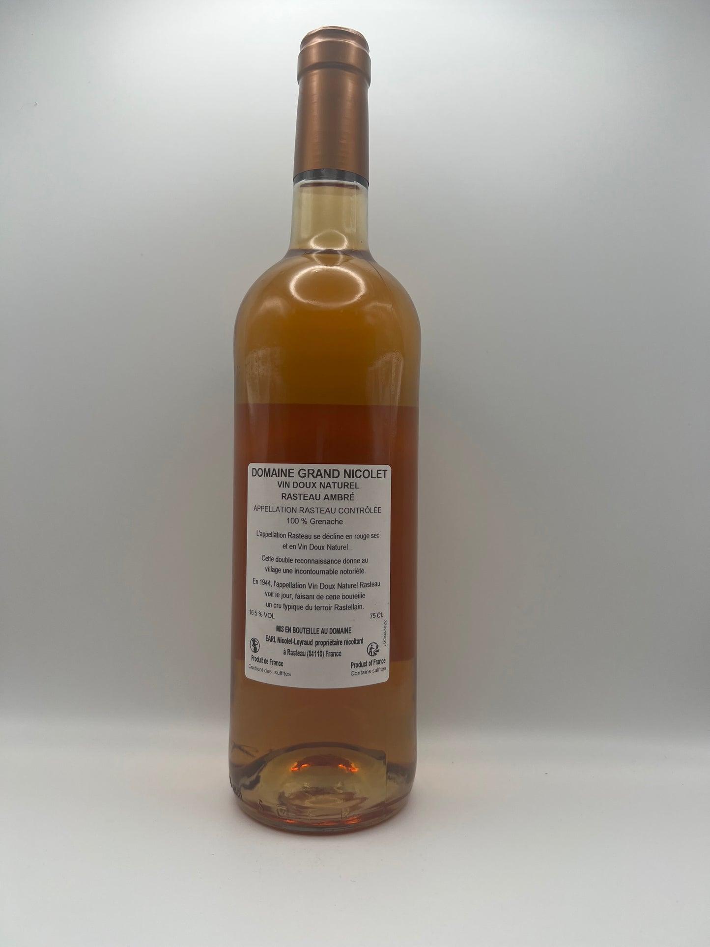 GRAND NICOLET - VDN Ambré - 0,75l