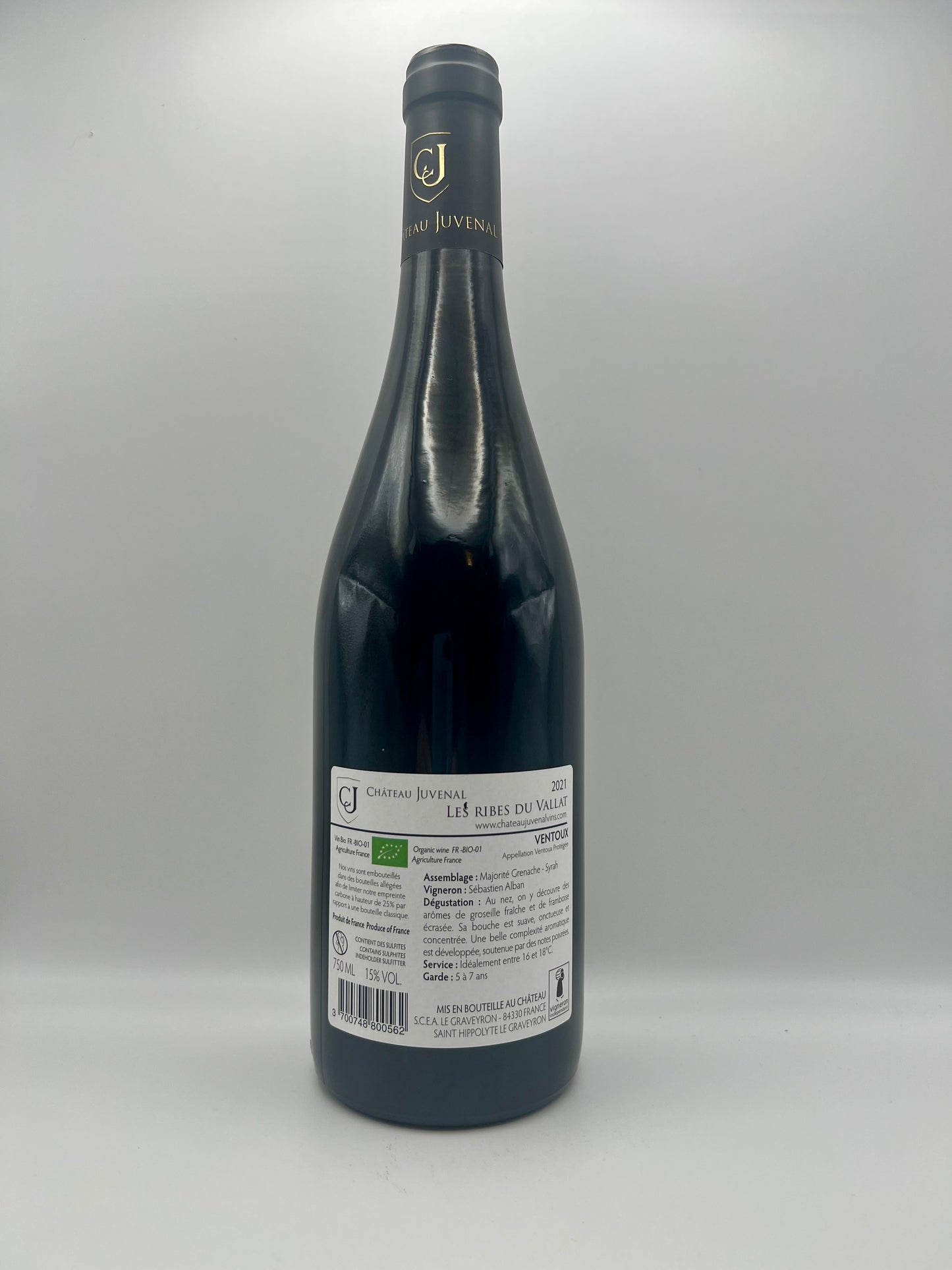 JUVENAL - AOC Ventoux Ribes du Vallat Rouge - 2022 - 0.75l