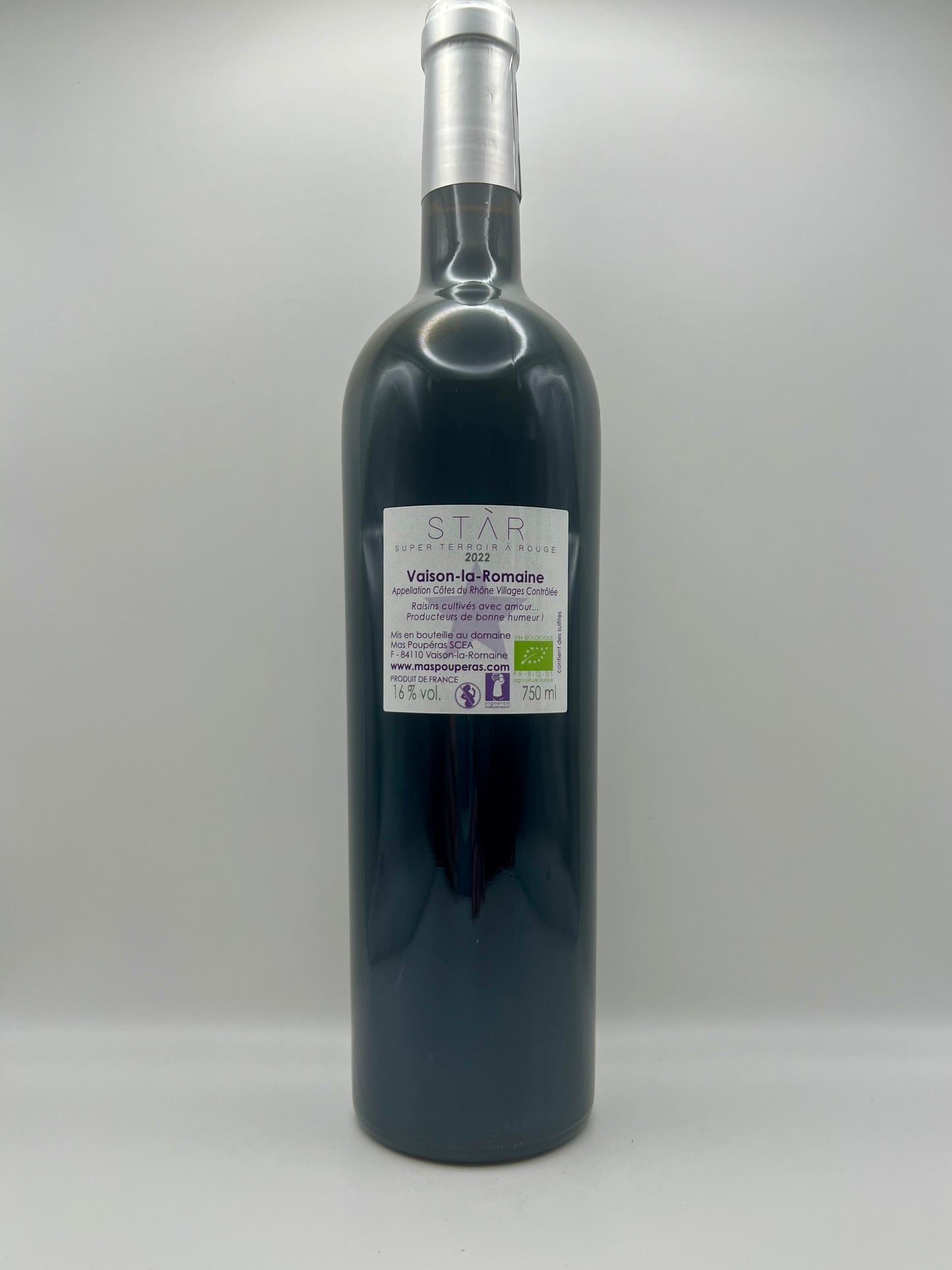 MAS POUPERAS - CDRV Vaison-la-Romaine Rouge S.T.A.R. - 2022 - 0,75l