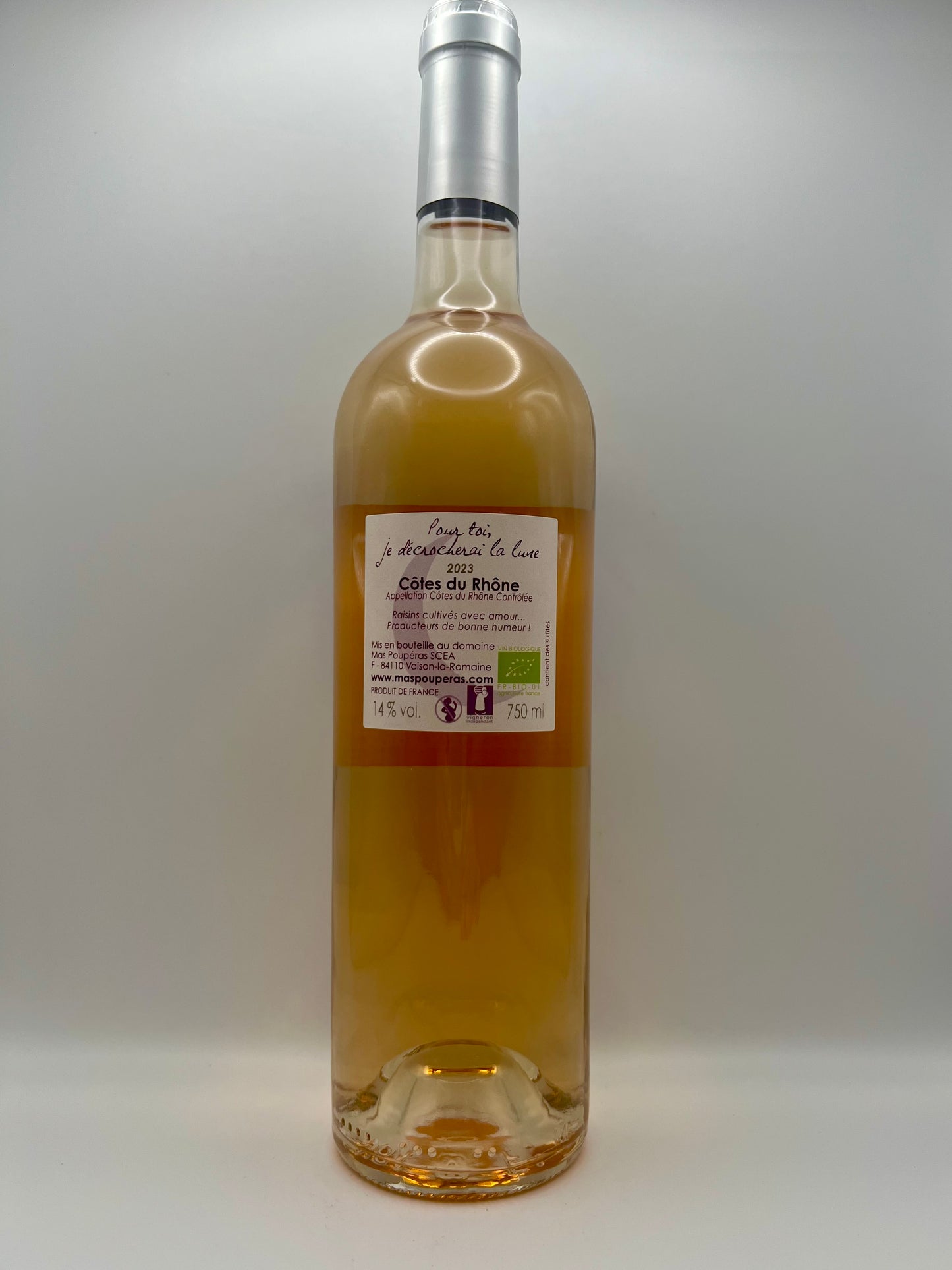 MAS POUPERAS - CDR Rosé - Pour toi je décrocherai la lune - 2024 - 0,75l