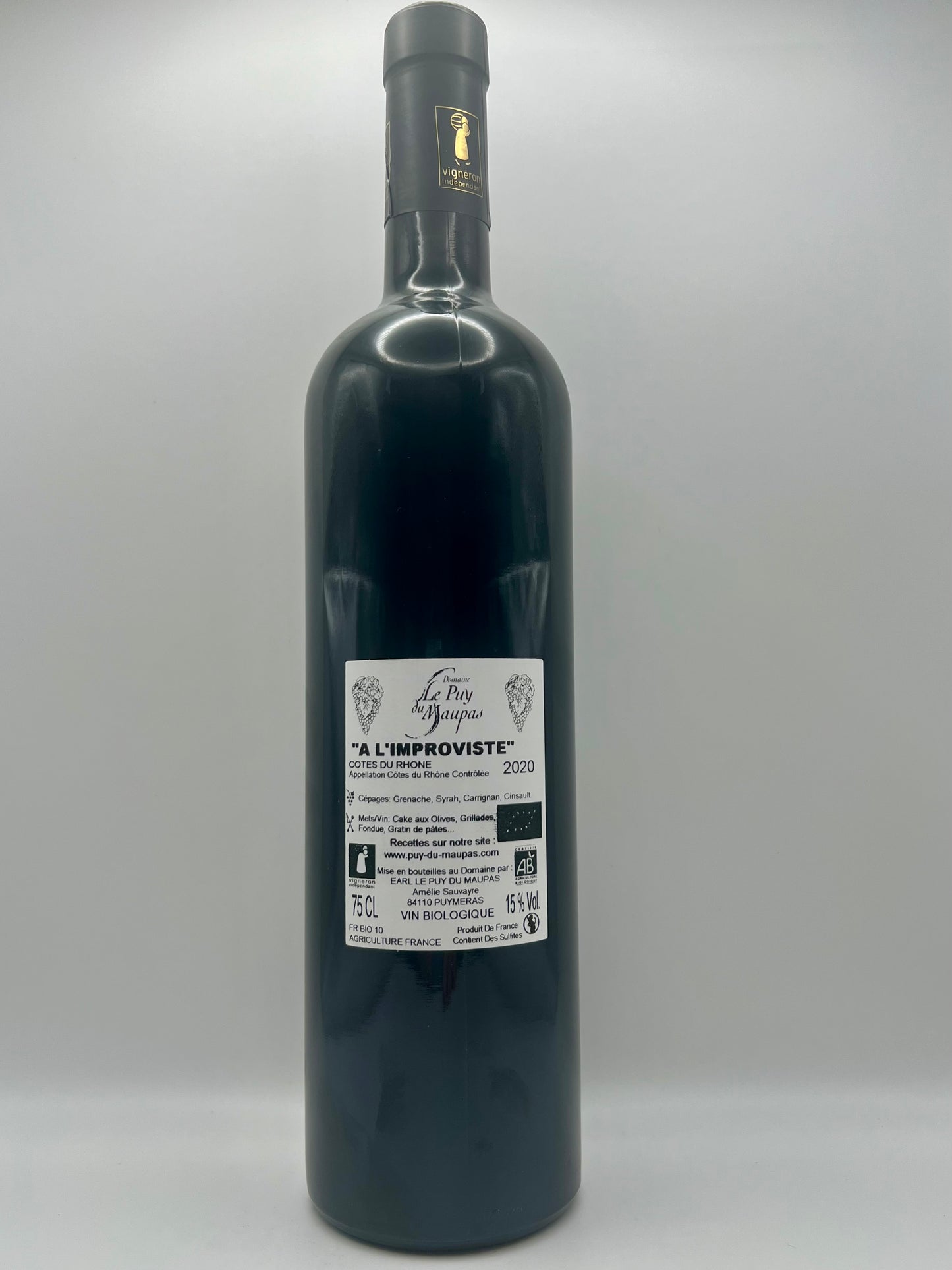 PUY DU MAUPAS - CDR Rouge A L'Improviste - 2020 - 0.75l
