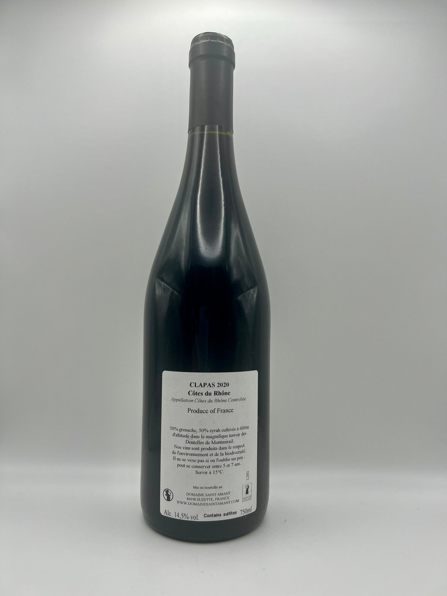 SAINT AMANT - CDR Rouge - Clapas - 2020 - 0,75l