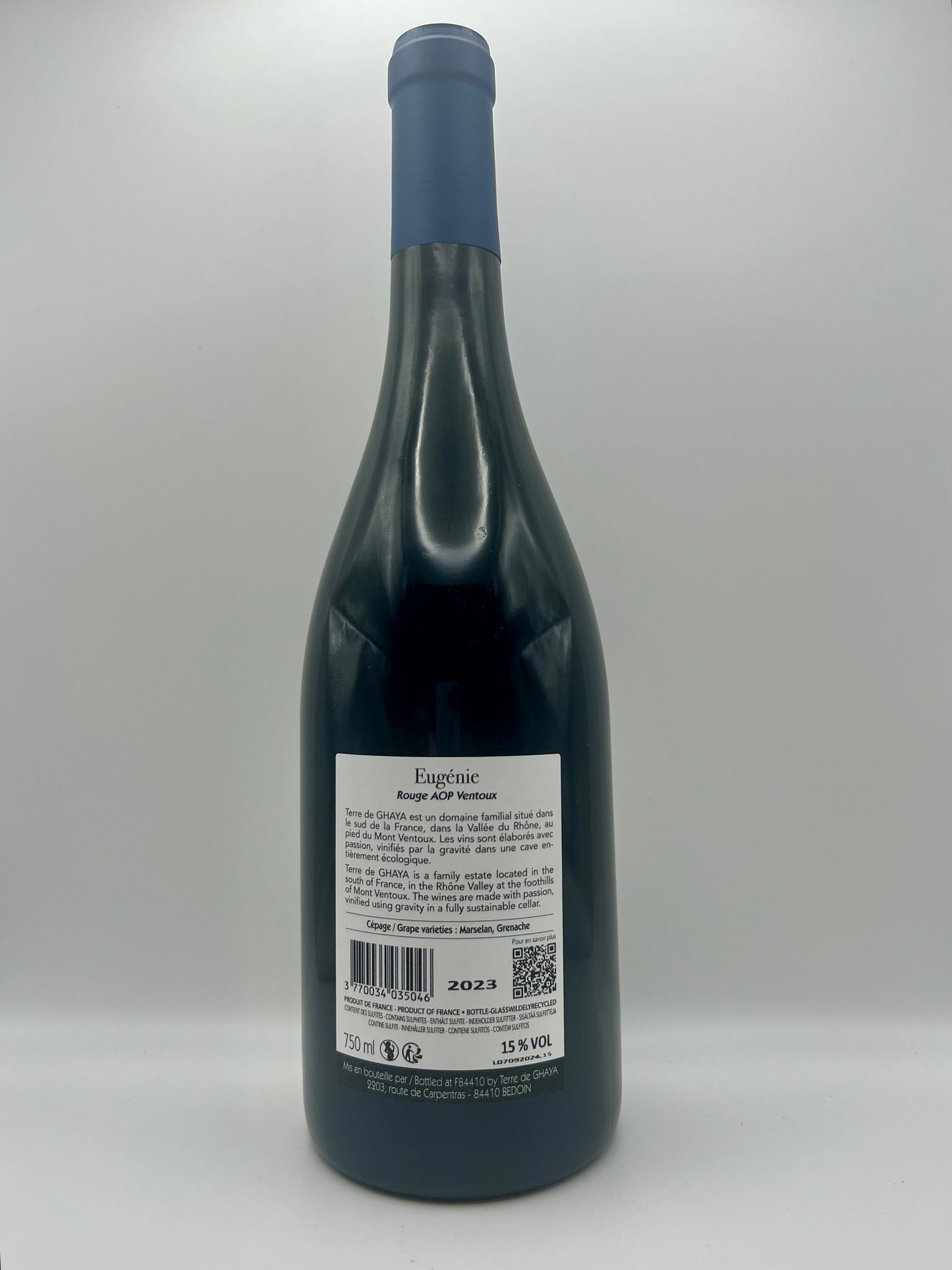 TERRE DE GHAYA - AOC Ventoux Eugenie Rouge - 2023 - 0.75l
