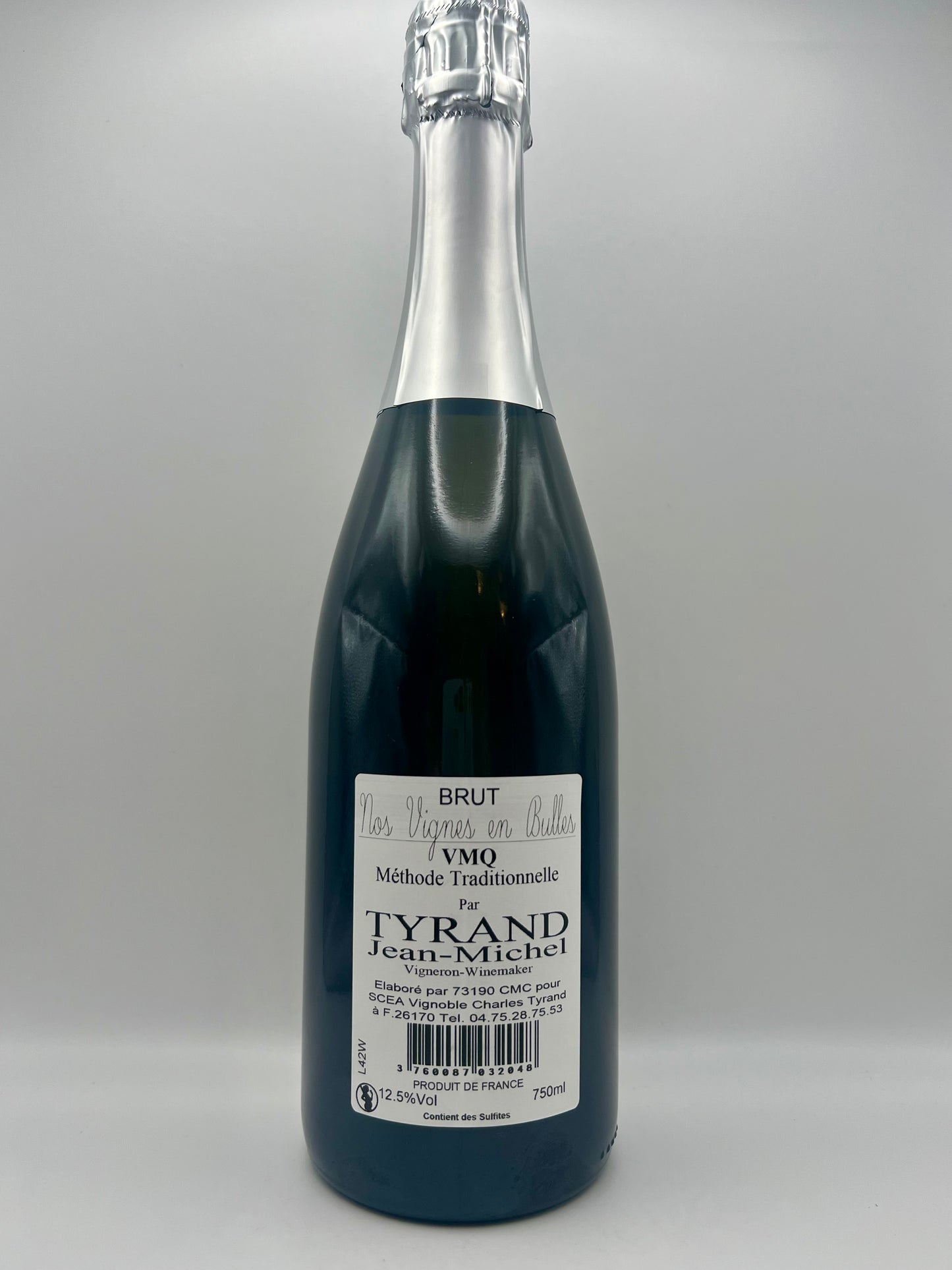 TYRAND - Vin mousseux brut Eclipse - Méthode traditionnelle - 0,75l