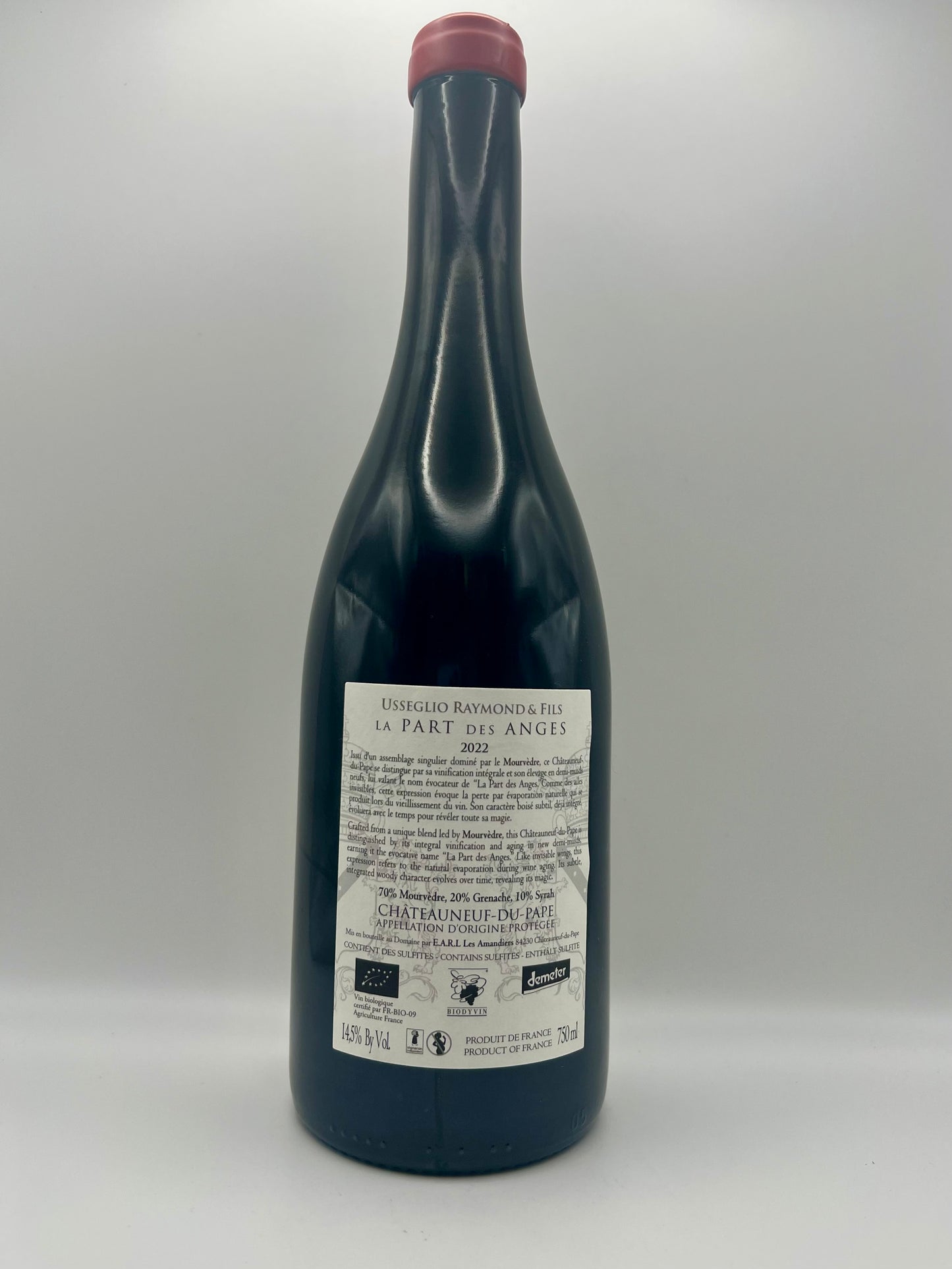 USSEGLIO - Cru Châteauneuf du Pape - Part des Anges Rouge 2022 - 0,75l
