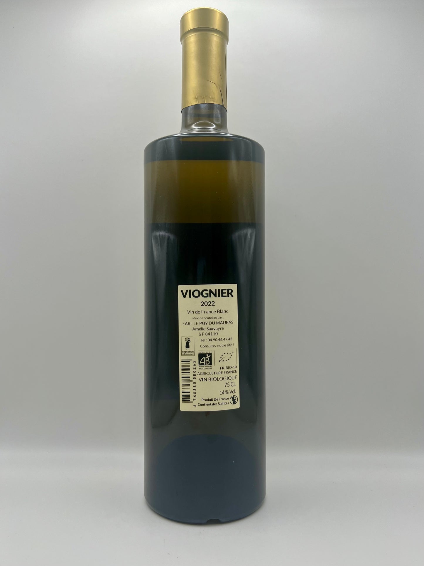 PUY DU MAUPAS - VDF Blanc Viognier - 2022 - 0,75l