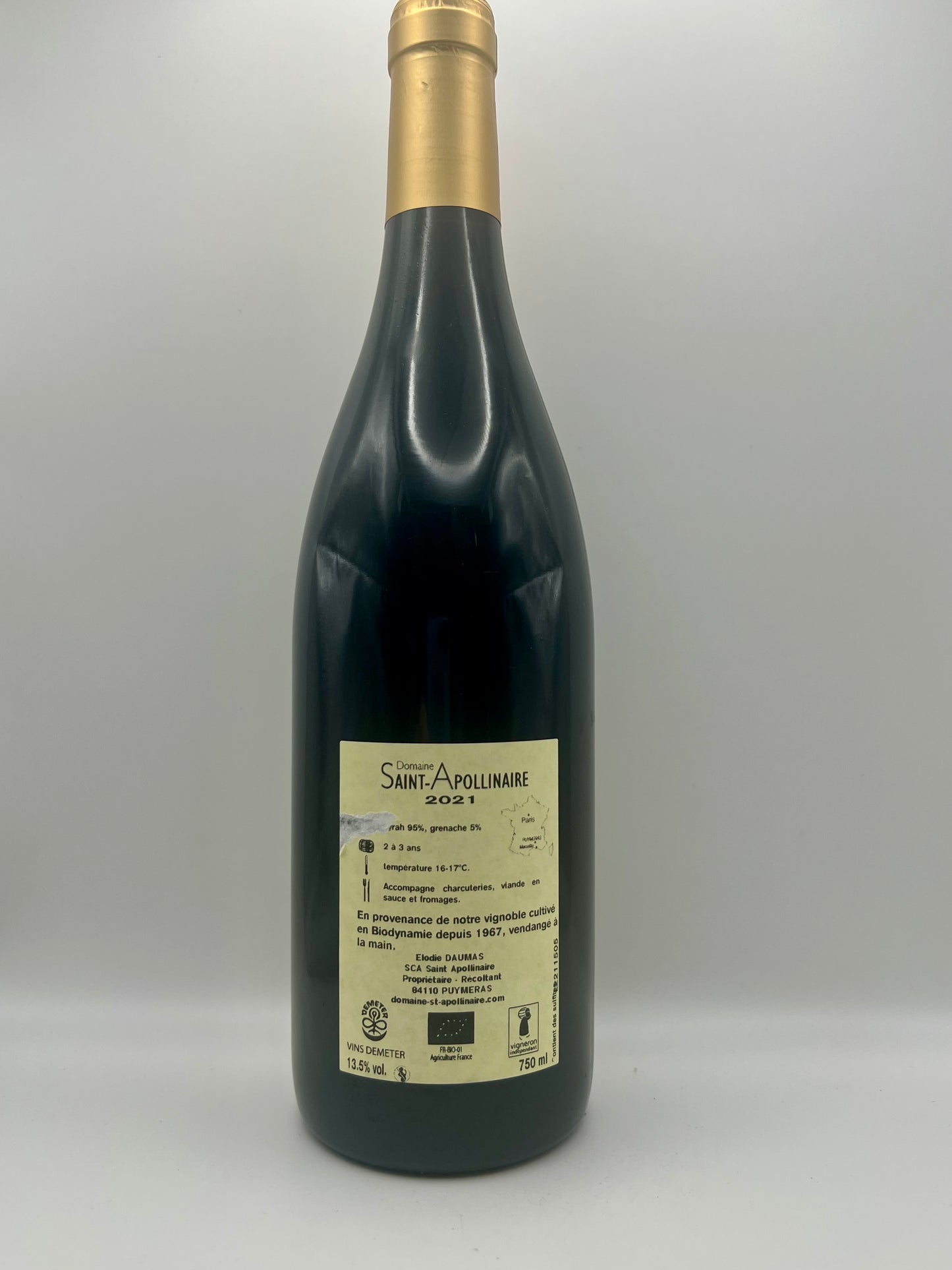 SAINT-APOLLINAIRE - CDR Rouge Prestige - 2021 - 0,75l