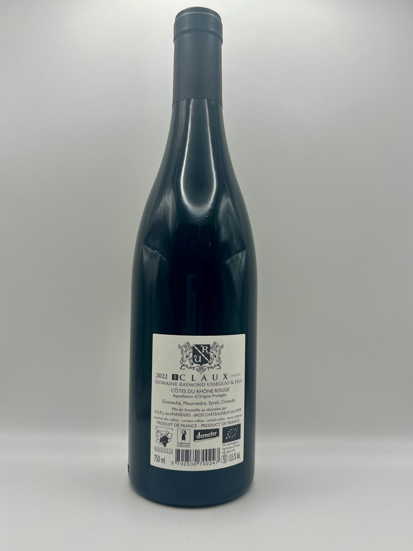 USSEGLIO - CDR Les Claux Rouge - 2022- 0,75l