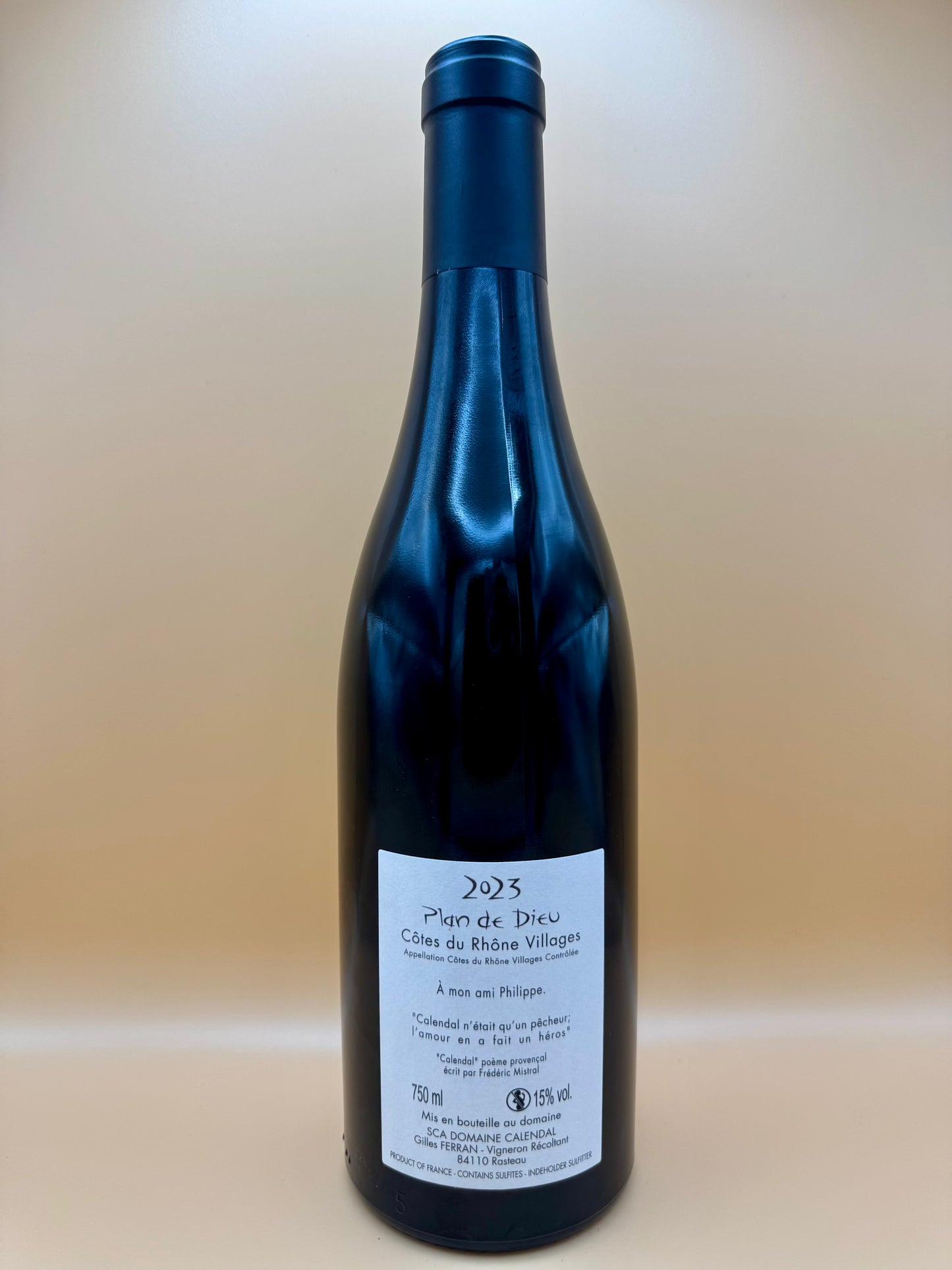 CALENDAL - CDRV Plan de Dieu Rouge - 2023 - 0,75l