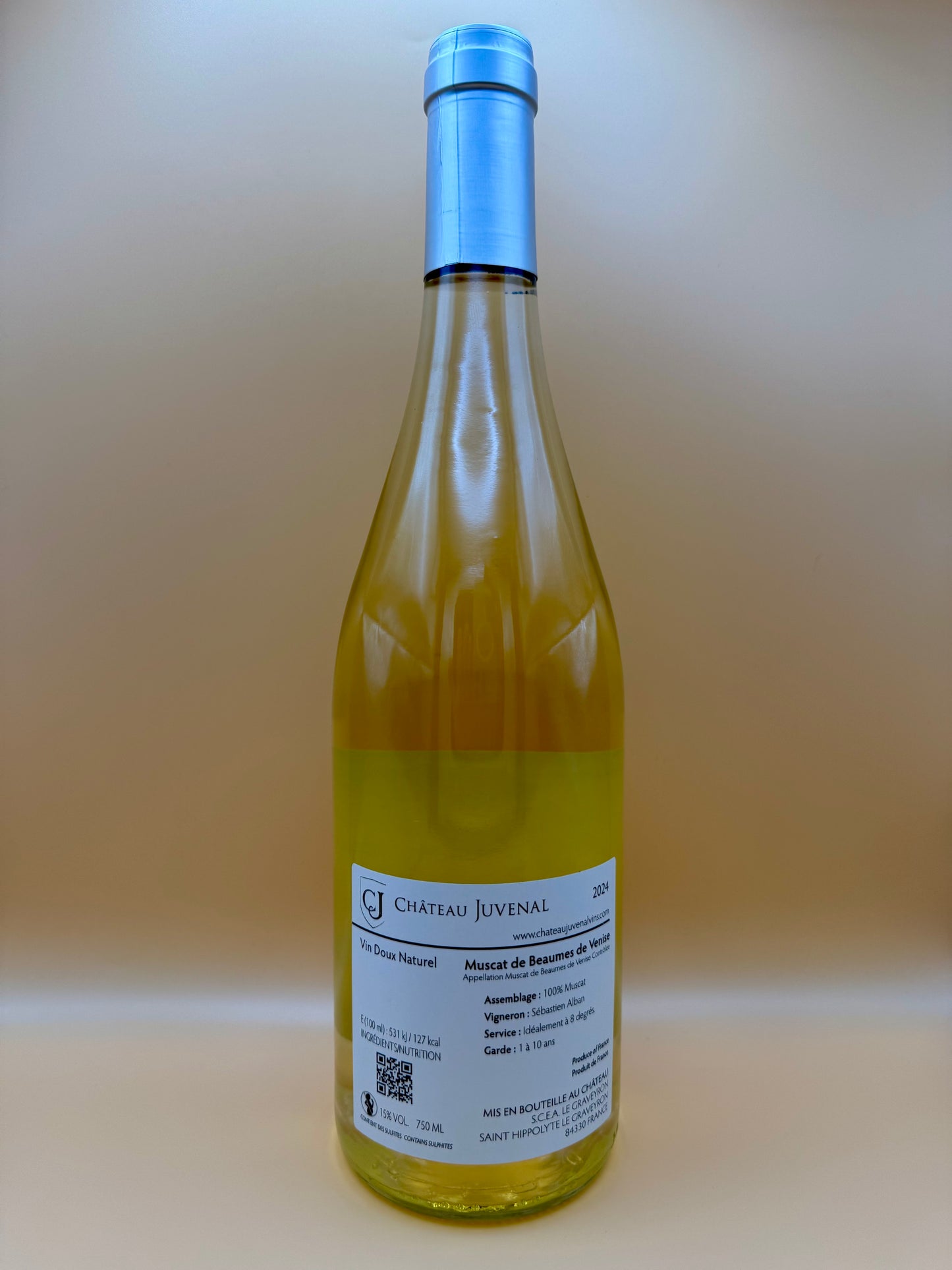 JUVENAL - Vin Doux Naturel Blanc - Muscat de Beaumes de Venise - 2022 - 0,75l