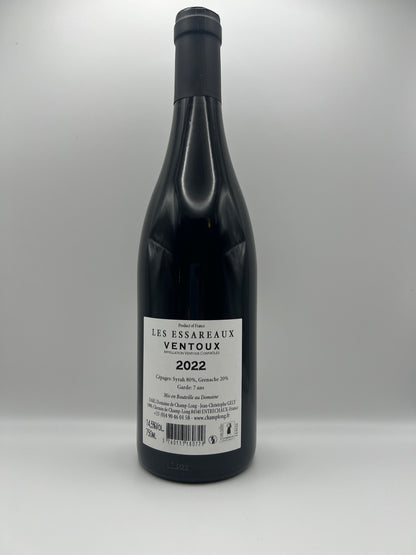 CHAMP-LONG - AOC Ventoux Les Essareaux Rouge - 2022 - 0,75l