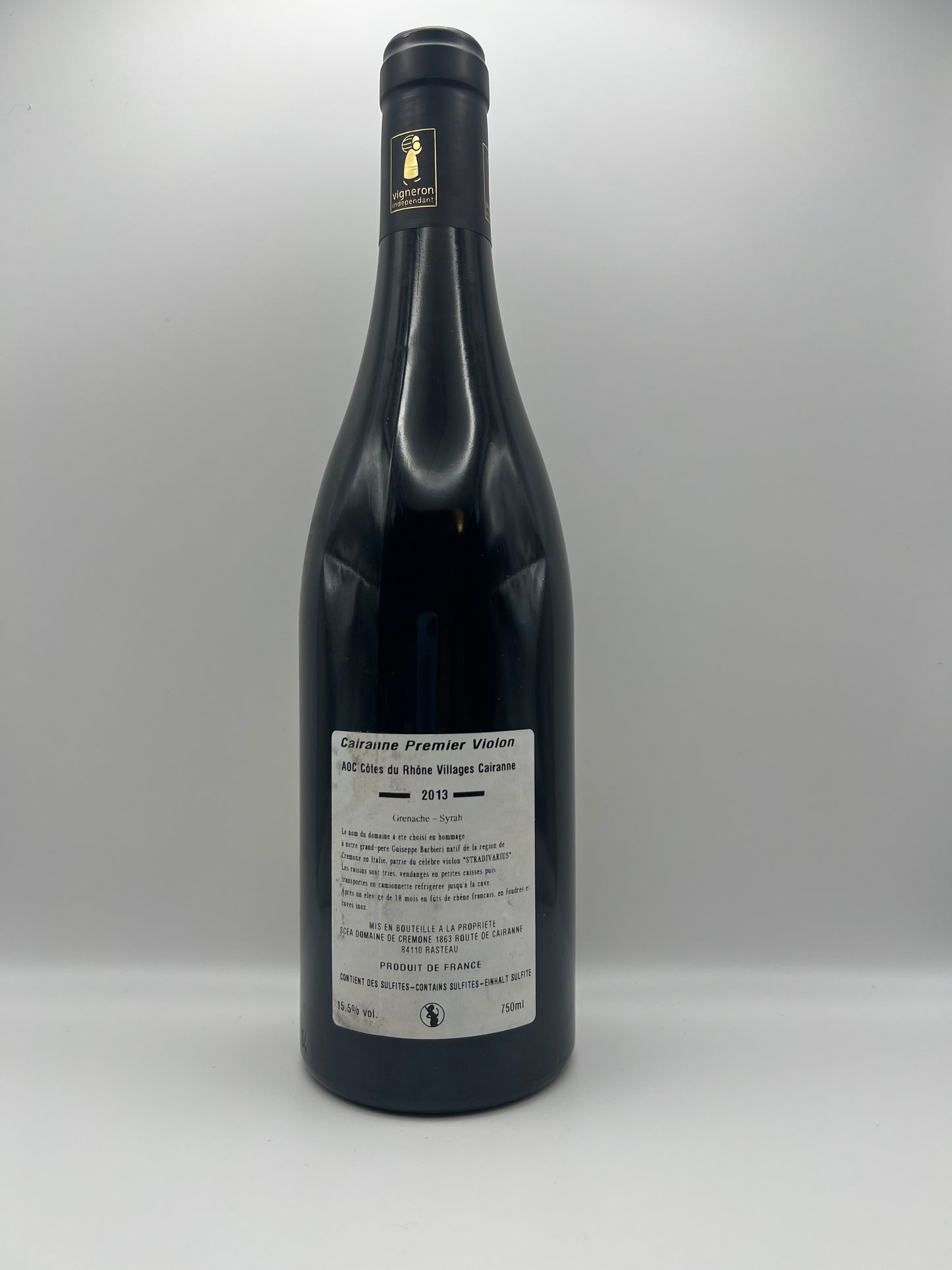 CREMONE - Cru Cairanne Rouge 1er Violon - 2016 - 0,75l