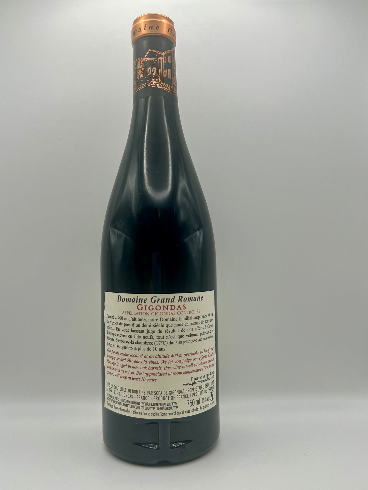 PIERRE AMADIEU - Cru Gigondas Prestige vieilles vignes- 2021 - 0,75l