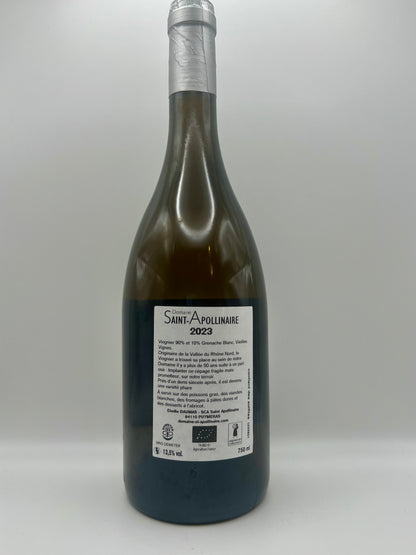 SAINT-APOLLINAIRE - CDR Blanc Exceptionnel - 2023 - 0,75l