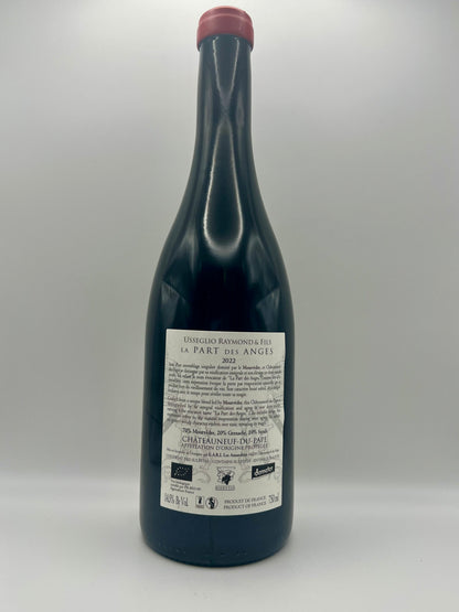 USSEGLIO - Cru Châteauneuf du Pape - Part des Anges Rouge 2022 - 0,75l